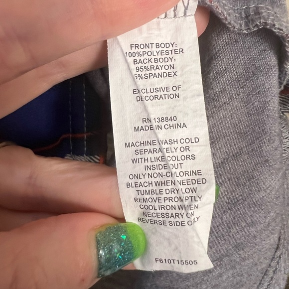 Kidpik Plaid Front High-low Tee, Girl’s S (7/8) - Picture 4 of 4